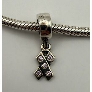 Pandora Breast Cancer Awareness Ribbon with Pink CZs 790314PCZ…